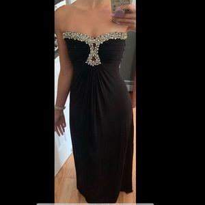 Sky maxi dress with embellished neckline xs